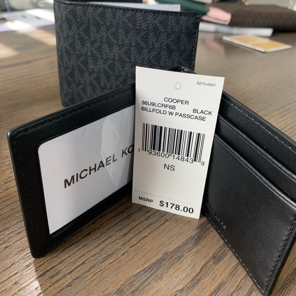 Michael Kors NEW 2-in-1 men’s leather wallet - Picture 11 of 12